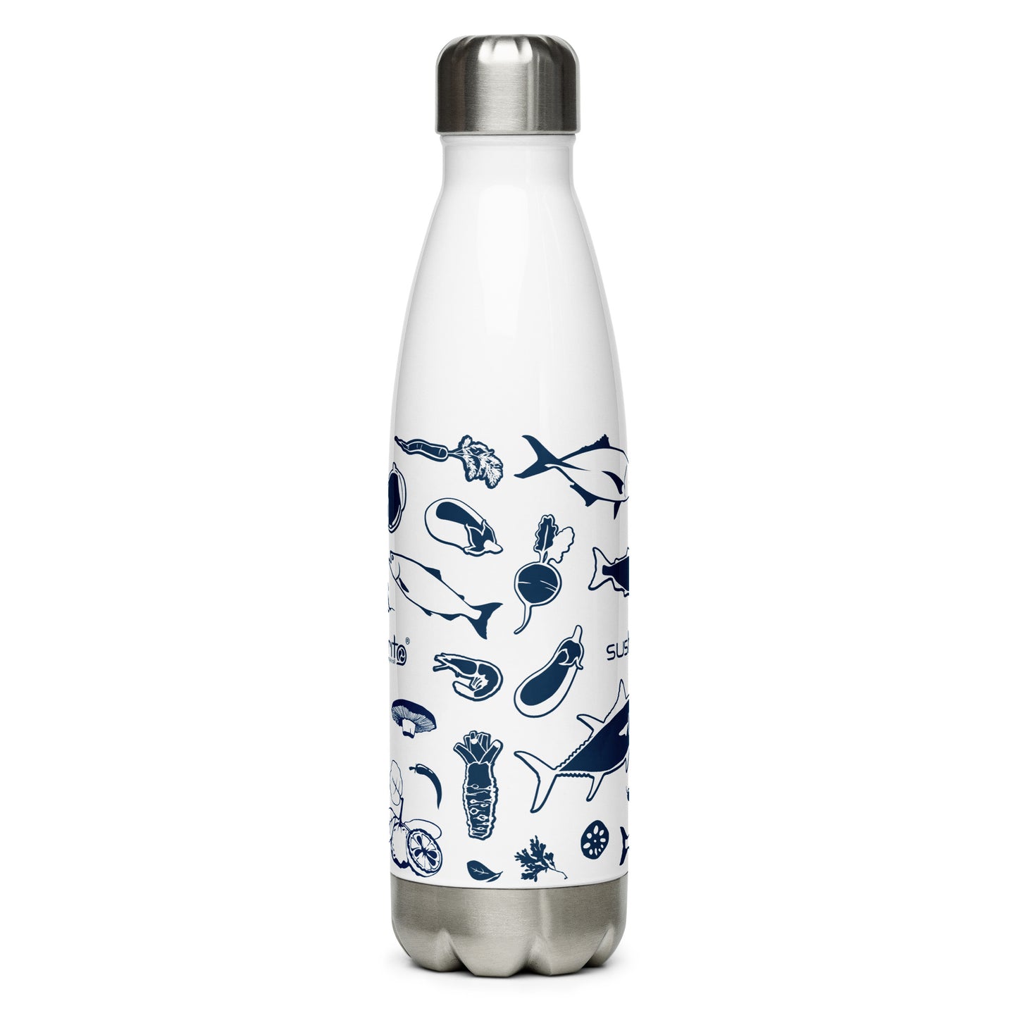 Fish Pattern Stainless Steel Water Bottle