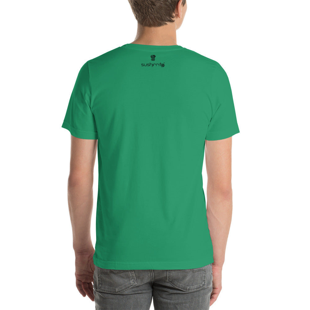 Adult Unisex T-Shirt: Shark eating sushi burrito