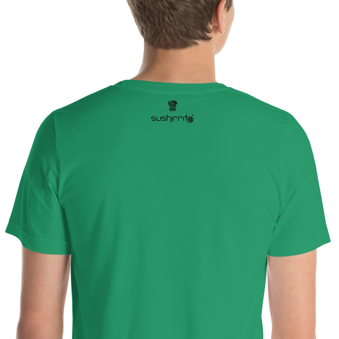 Adult Unisex T-Shirt: Shark eating sushi burrito