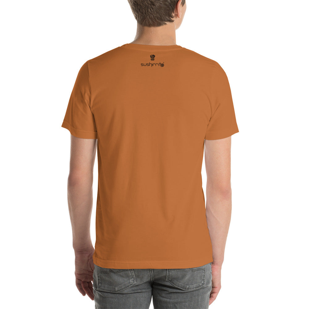 Adult Unisex T-Shirt: Shark eating sushi burrito