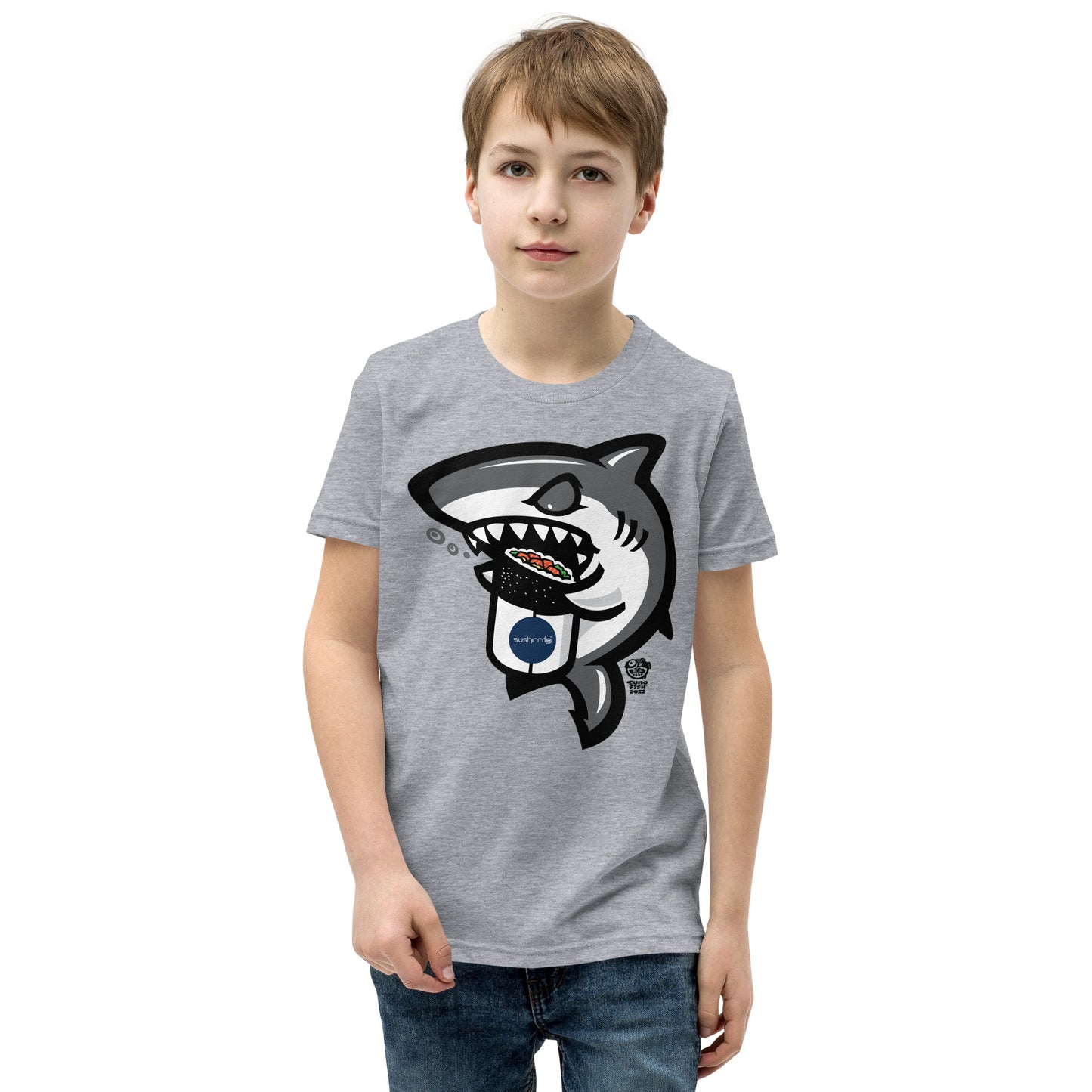 Sushi Shark Youth Short Sleeve T-Shirt