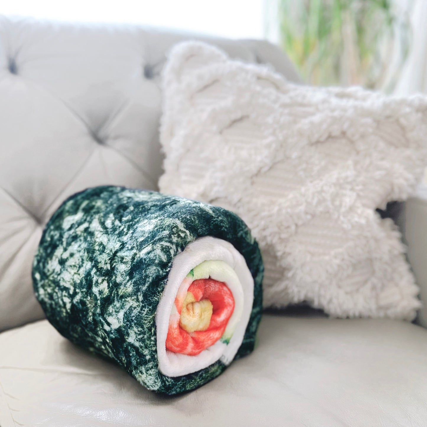 sushi blanket - throw blanket designed to look like sushi