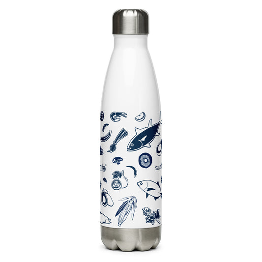 Fish Pattern Stainless Steel Water Bottle