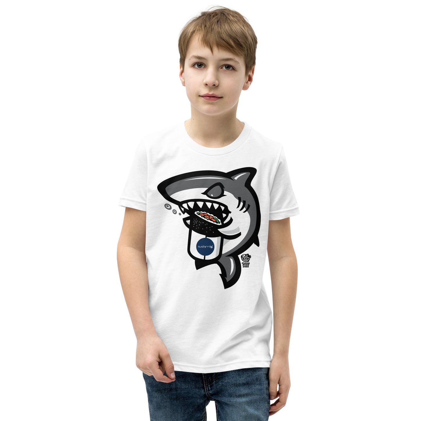 Sushi Shark Youth Short Sleeve T-Shirt